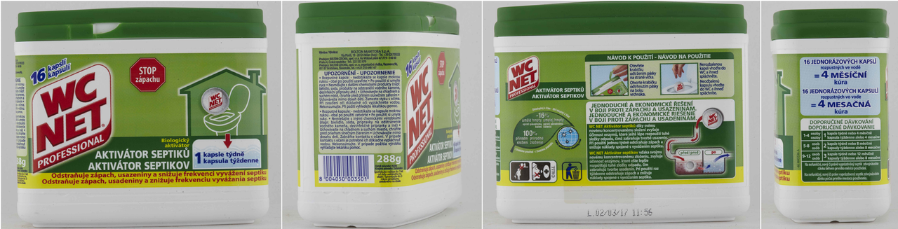 WC Net aktivátor septiků 288g