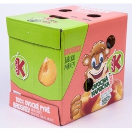 Kubík 100% ovoce broskev 100g