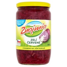 Znojmia Zelí červené sterilované 640g