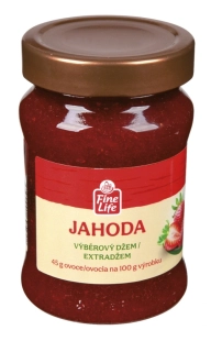Fine Life Džem výběrový jahoda 330g