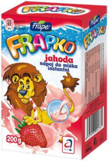 Frape Frapko instantní nápoj jahodový s vlákninou 200g - ZP