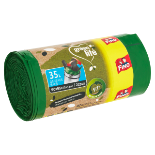 Pytle do odpadkového koše Fino green life easypack 35L 22ks