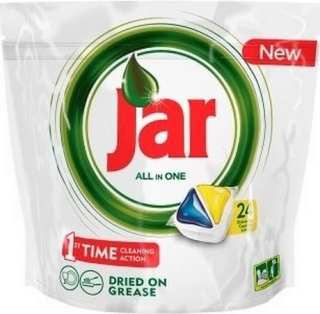 Jar All in One Lemon kapsle do myčky nádobí 24 kusů