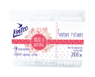 Vatové tyčinky krabička 200 kusů